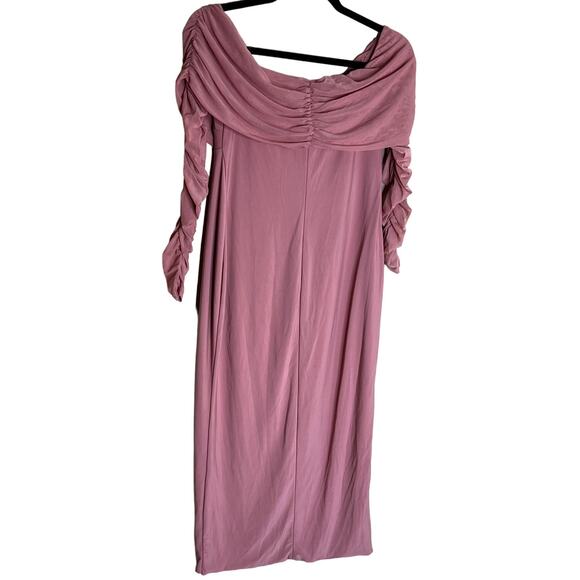 Club L London Shift Dress Women Size 8 Pink Party Holiday Wedding Flattering - Picture 2 of 10